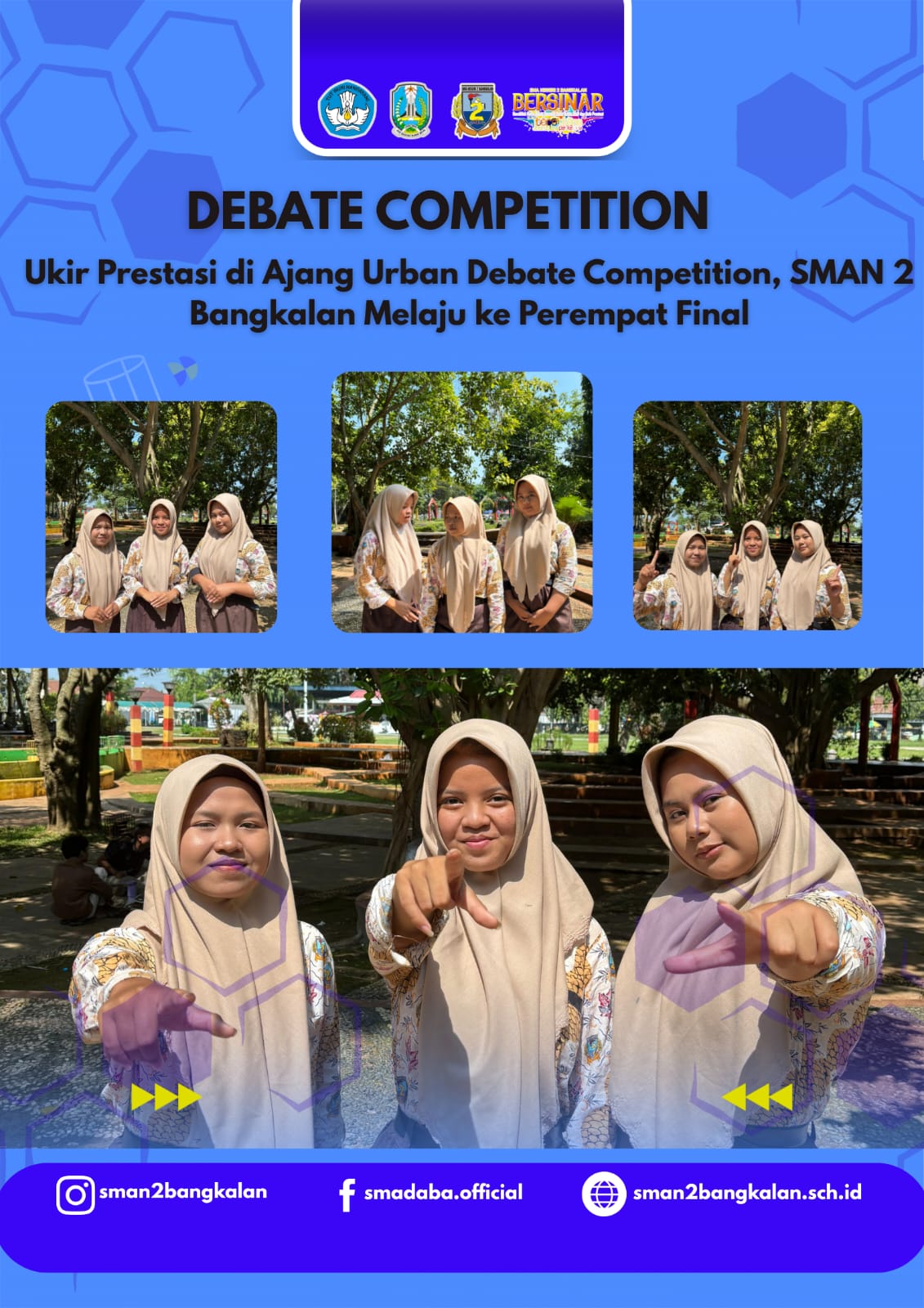 Ukir Prestasi di Ajang Urban Debate Competition, SMAN 2 Bangkalan Melaju ke Perempat Final