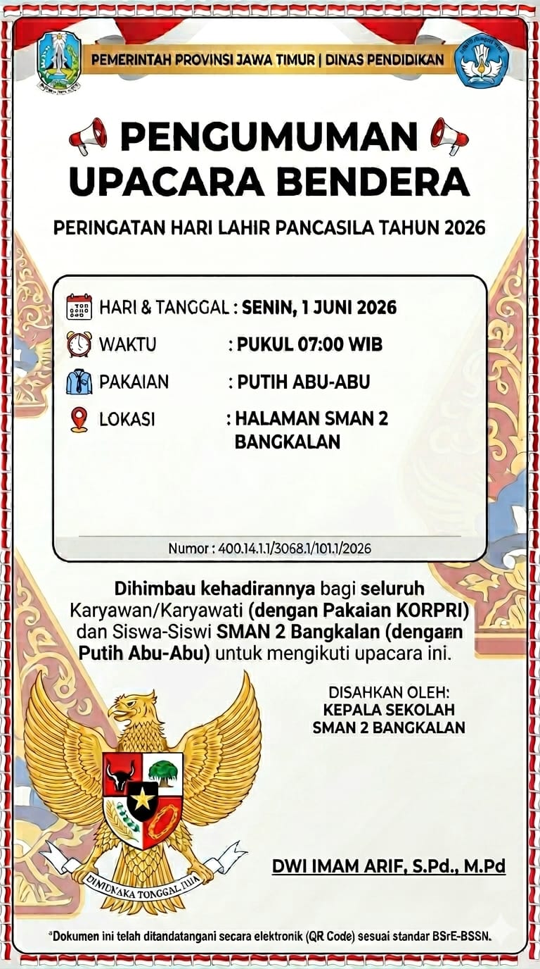 Upacara Memperingati Hari Lahir Pancasila 2026