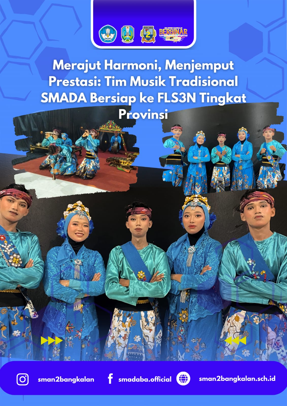 Merajut Harmoni, Menjemput Prestasi: Tim Musik Tradisional SMADA Bersiap ke FLS3N Tingkat Provinsi
